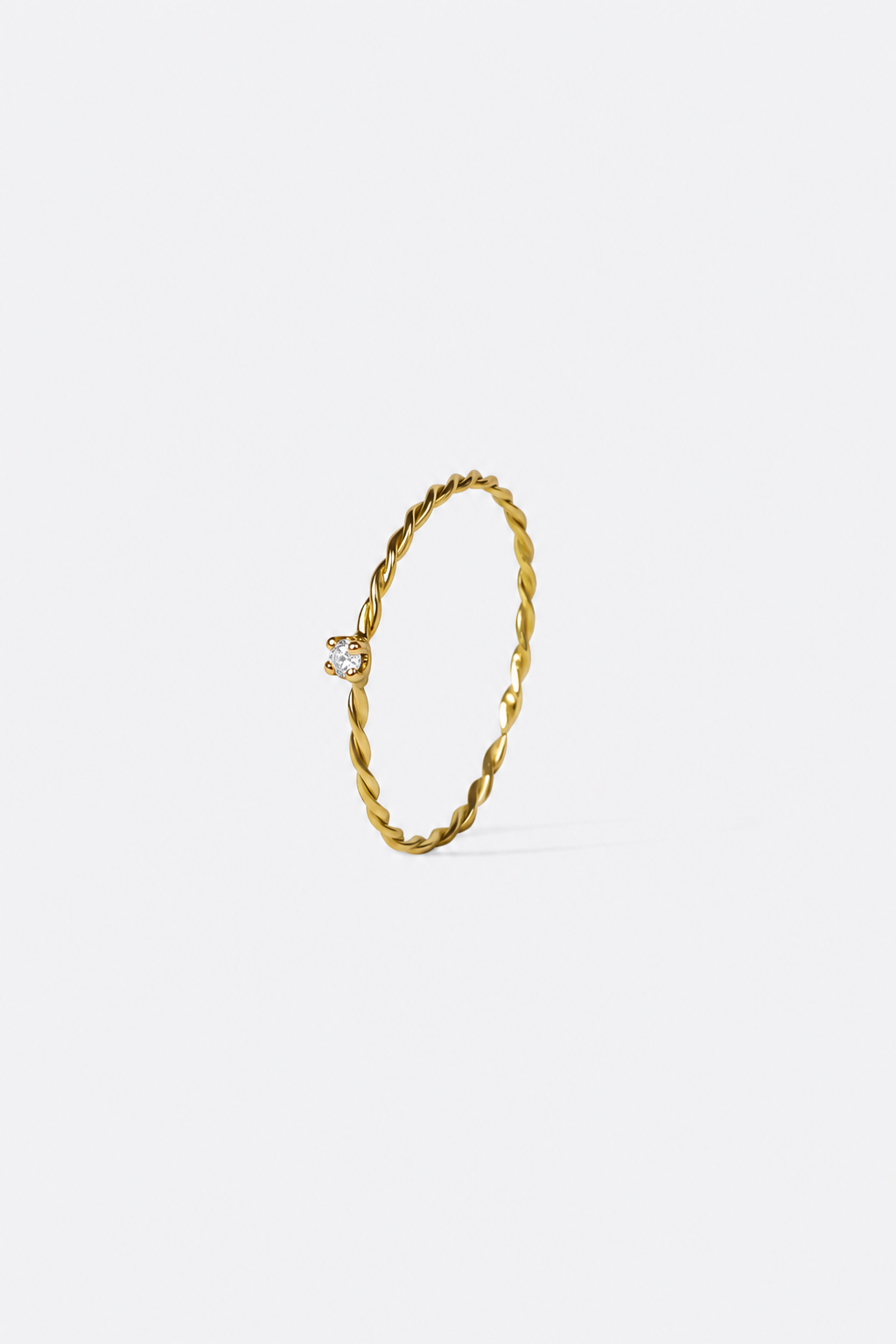 ANNEAU OLYMPE TORSADE SERTI DIAMANT