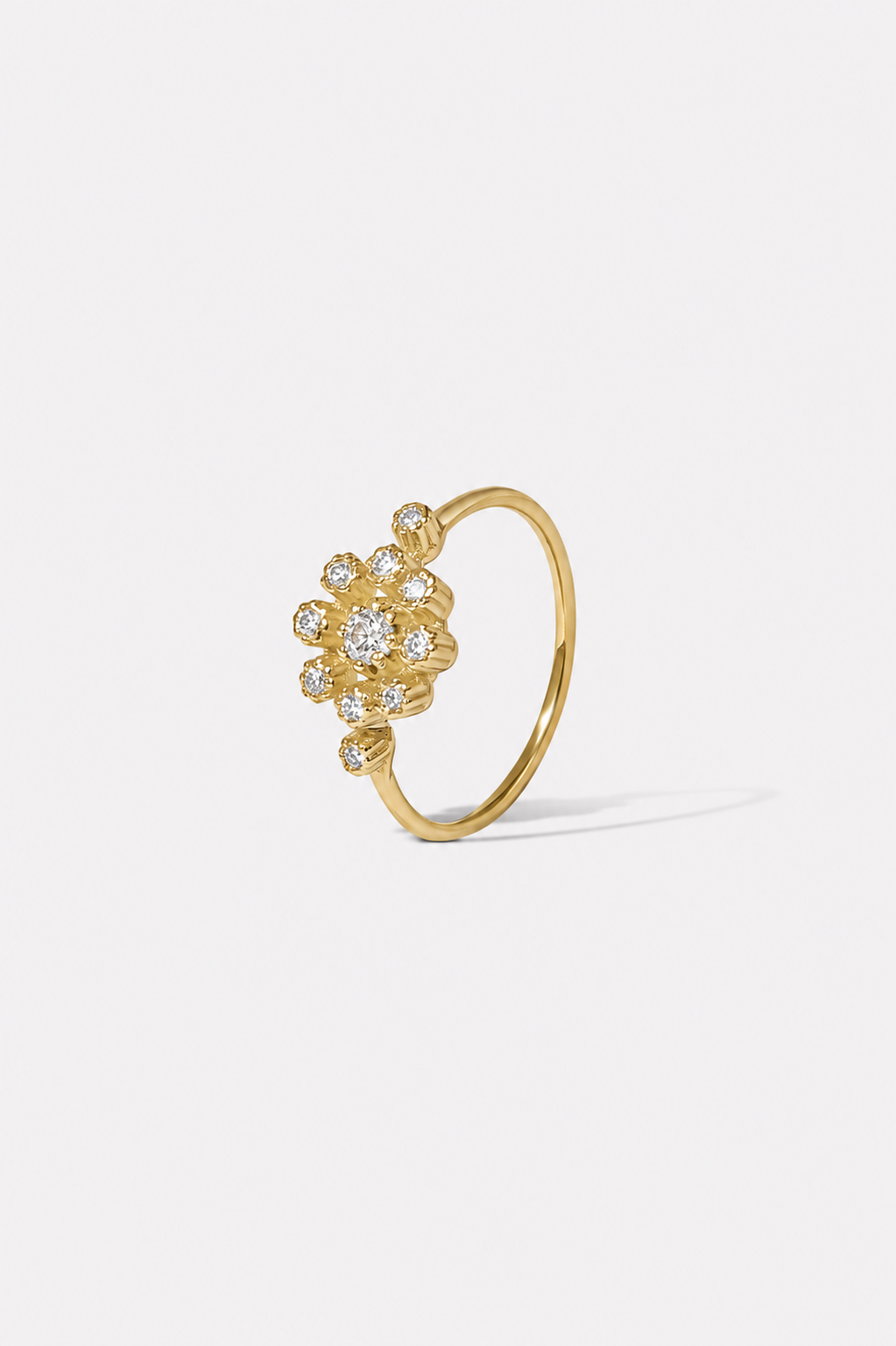 BAGUE BRUNE DIAMANTS